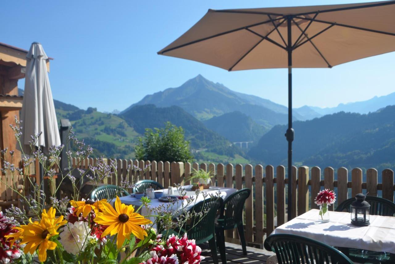 Les Chambres Et Roulottes Des Noisetiers Leysin Kültér fotó