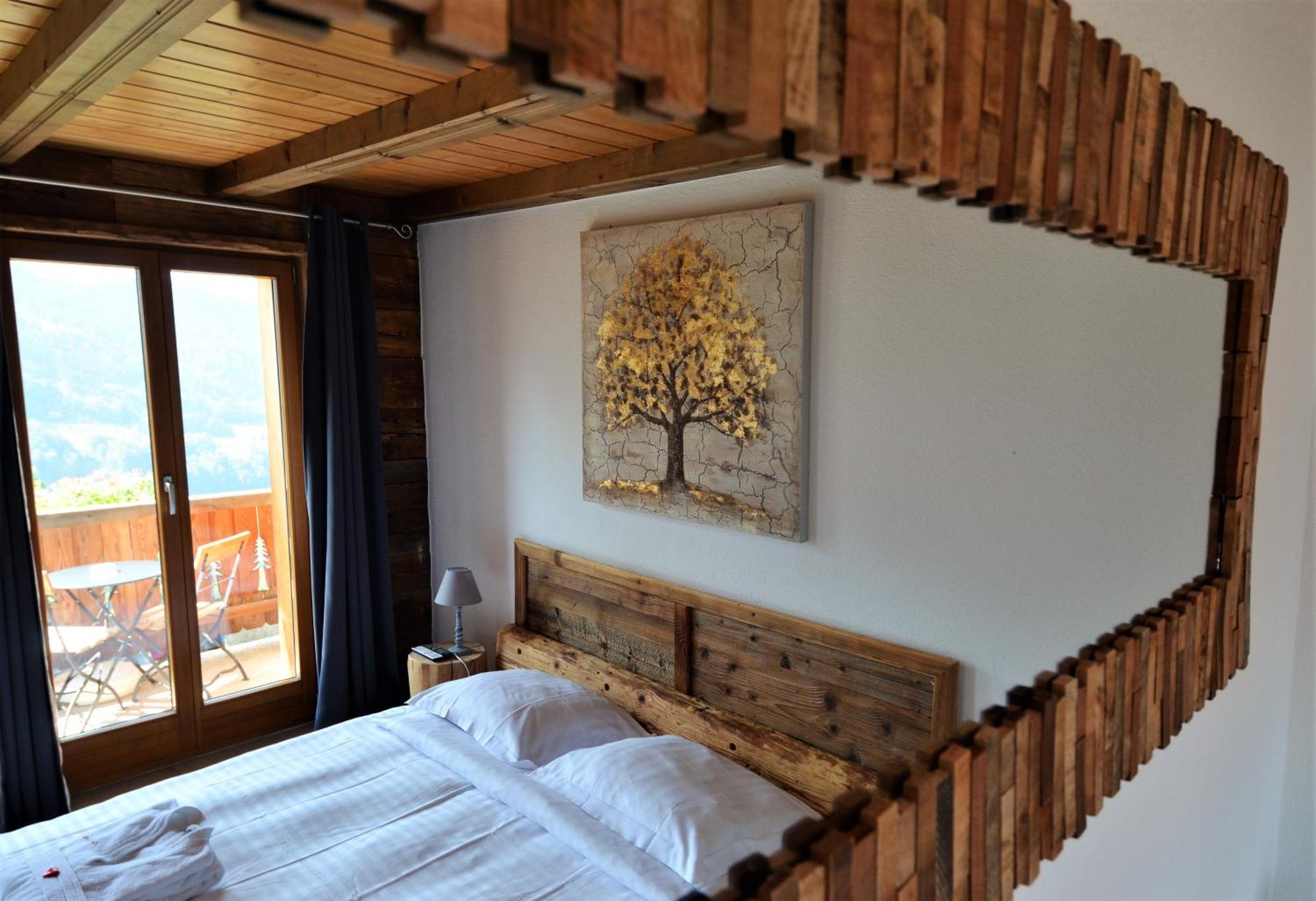 Les Chambres Et Roulottes Des Noisetiers Leysin Szoba fotó